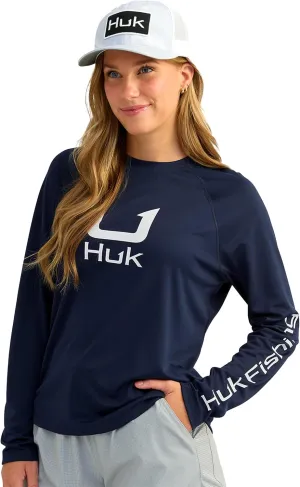HUK Women's Icon Long Sleeve Fishing Shirt with Sun Protection