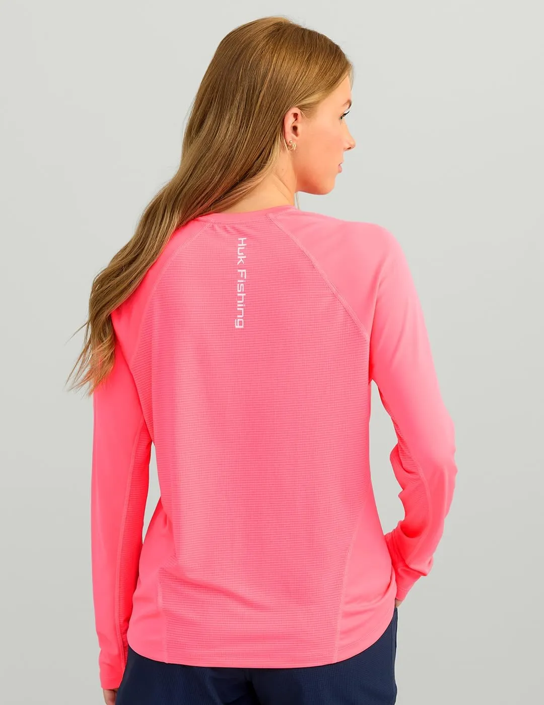 HUK Women's Icon Long Sleeve Fishing Shirt with Sun Protection
