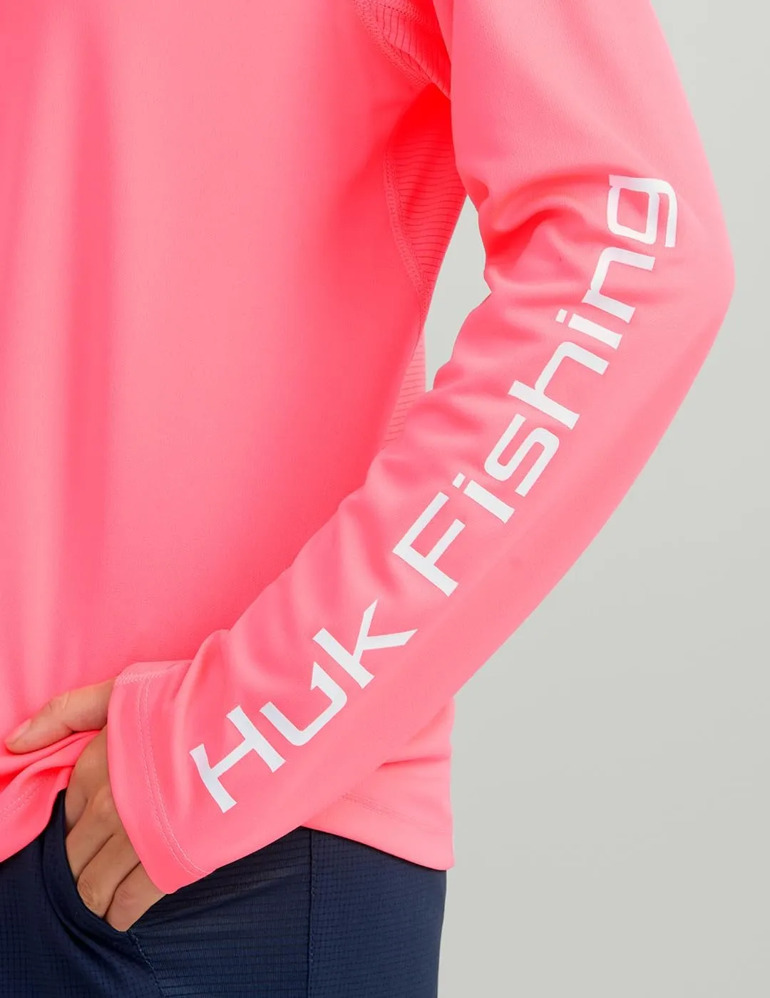 HUK Women's Icon Long Sleeve Fishing Shirt with Sun Protection