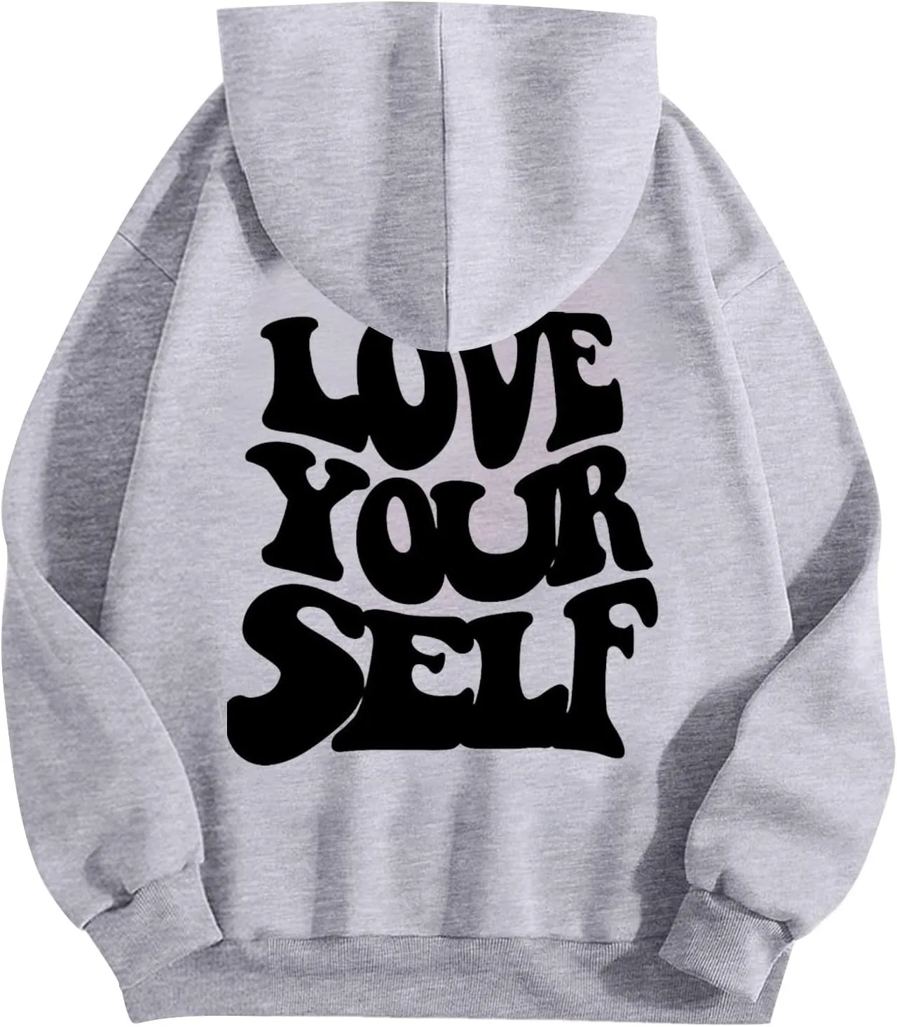 Jesus Loves You Christian Hoodies Women's Letter Graphic Casual Long Sleeve Drawstring Y2k Hoodie Fall Winter Sweatshirt