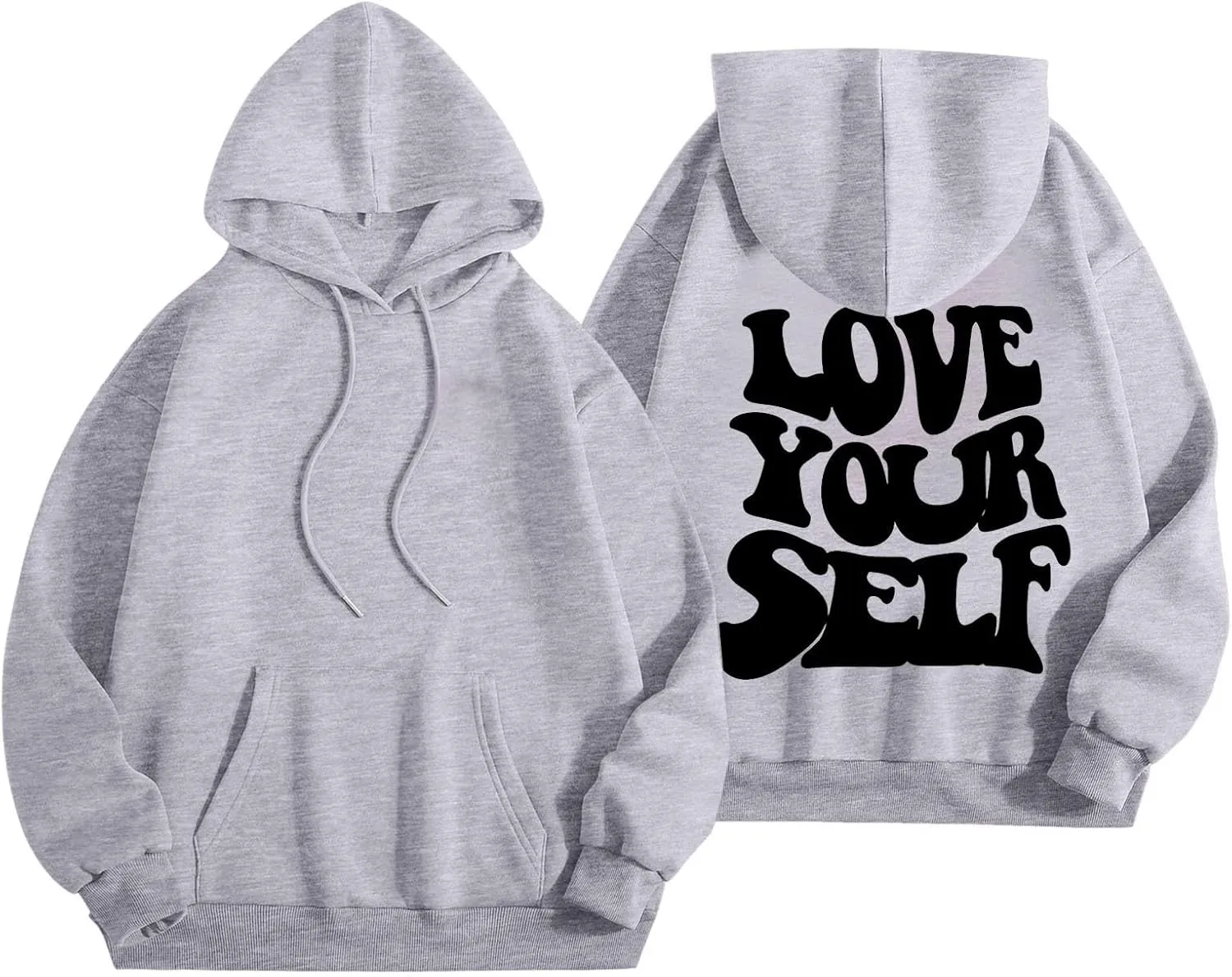 Jesus Loves You Christian Hoodies Women's Letter Graphic Casual Long Sleeve Drawstring Y2k Hoodie Fall Winter Sweatshirt