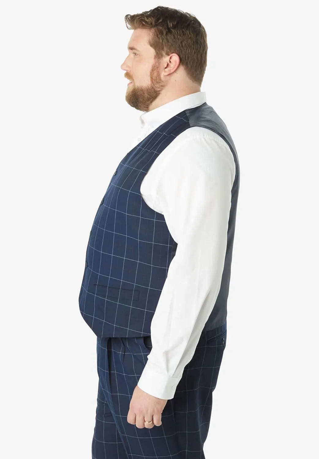 KingSize Men's Big & Tall KS Signature Collection Easy Movement 5-Button Suit Vest