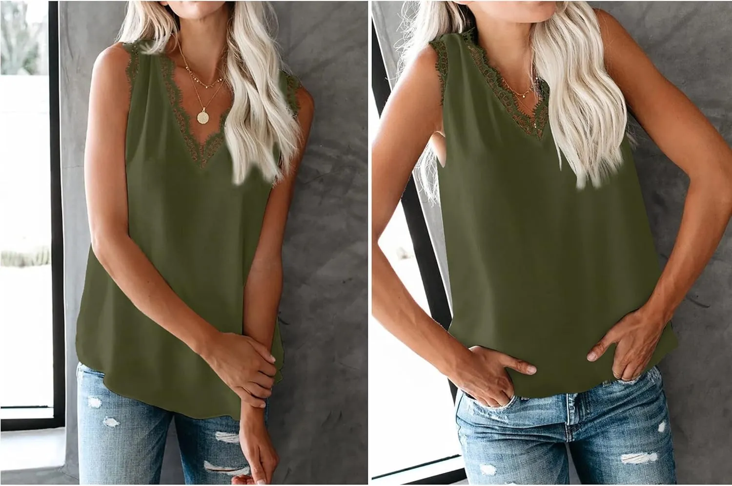 lime flare Sexy Summer Lace Trim Sleeveless Cami Tank Tops Dressy Camisole