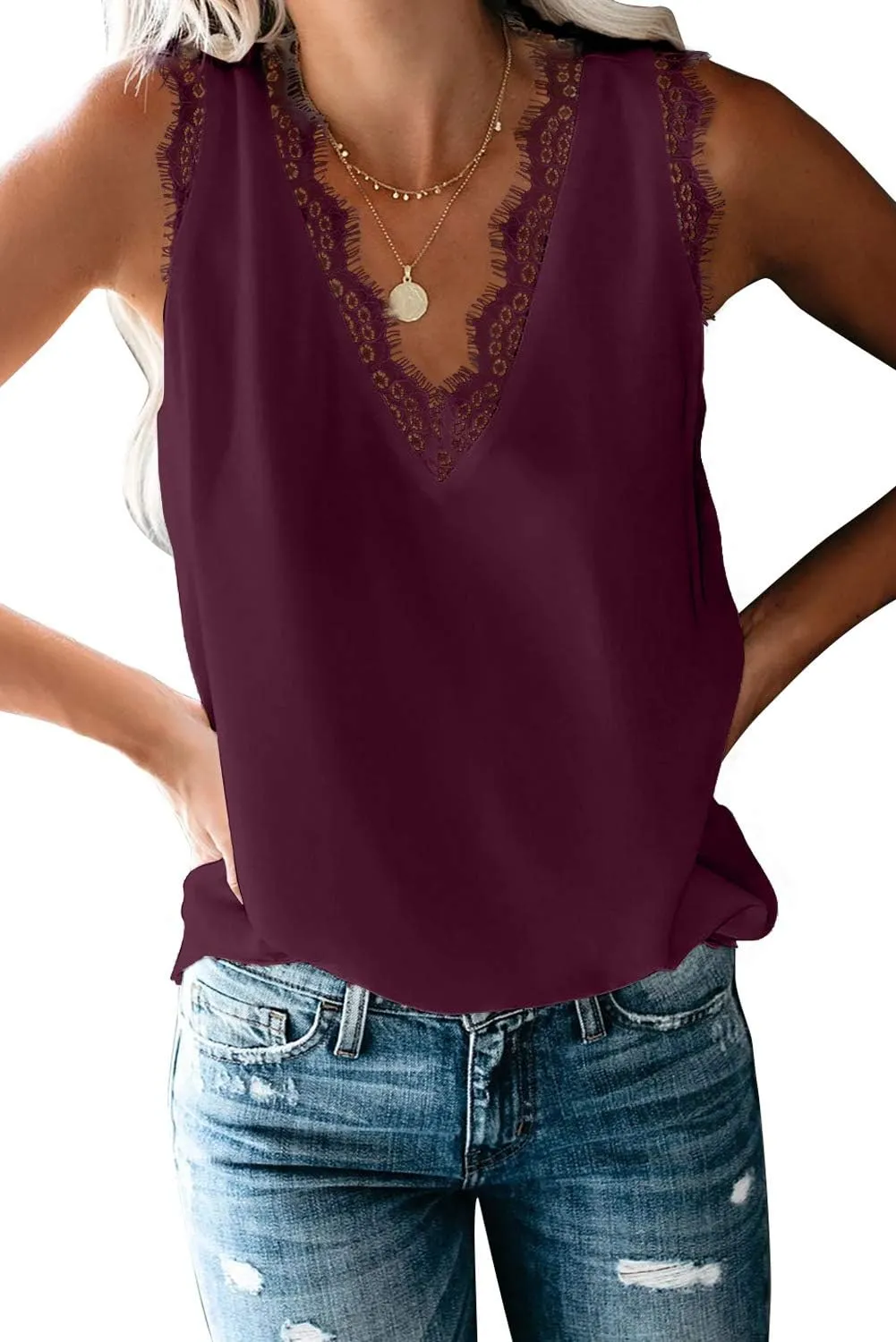 lime flare Sexy Summer Lace Trim Sleeveless Cami Tank Tops Dressy Camisole