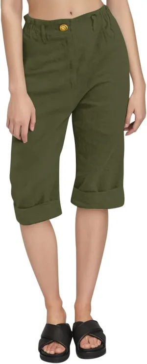 Linen Palazzo Pants for Women Relaxed Fit Straight Leg Trousers Summer Beach Travel Vacation 2025 Ladies Capris Pants