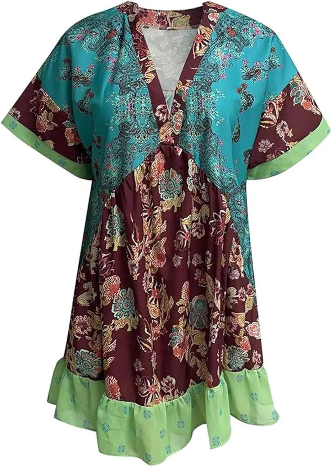 Loose Fit Plus Size for Women Fall Summer Long Beach Boho Hawaiian Tropical Dresses Sun Dresses Women 2025 Trendy