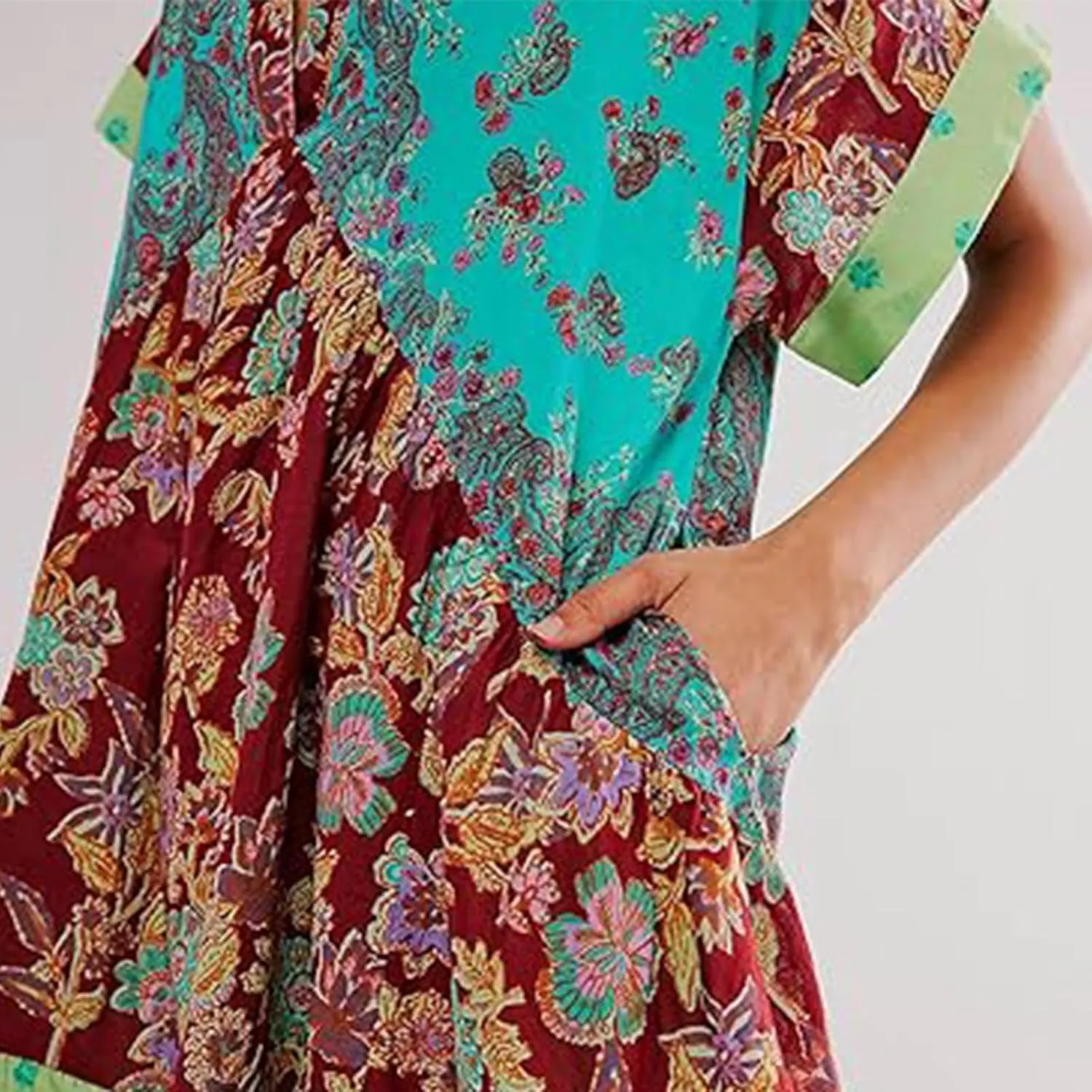 Loose Fit Plus Size for Women Fall Summer Long Beach Boho Hawaiian Tropical Dresses Sun Dresses Women 2025 Trendy