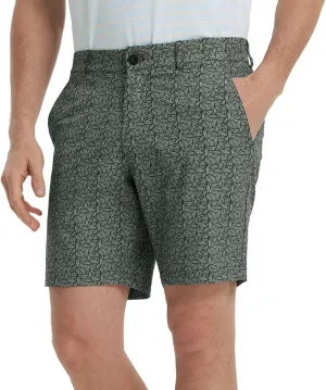 M MAELREG Golf Shorts Men Print Quick Dry 9" Stretch Lightweight Water-Resistant Flex Flat Front Fashion Mens Shorts Casual