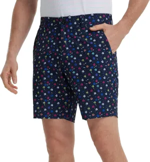 M MAELREG Golf Shorts Men Print Quick Dry 9" Stretch Lightweight Water-Resistant Flex Flat Front Fashion Mens Shorts Casual