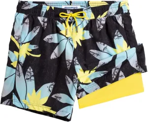 maamgic Mens Swim Trunks with Compression Liner 5" Stretch Beach Shorts Quick Dry with Zipper Pockets No-Chafing Board Shorts