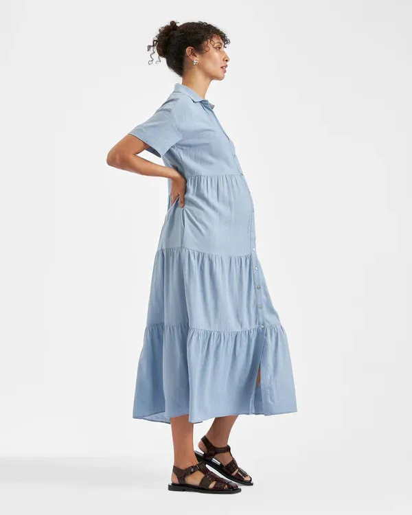 Macy Longline Linen Dress