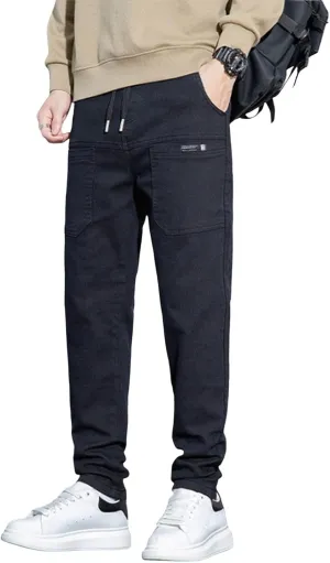 Mens Cargo Pants High Stretch Work Pant Multi-Pocket Comfy Fit Tapered Chinos Jeans Relaxed Fit Stretch Casual Pant