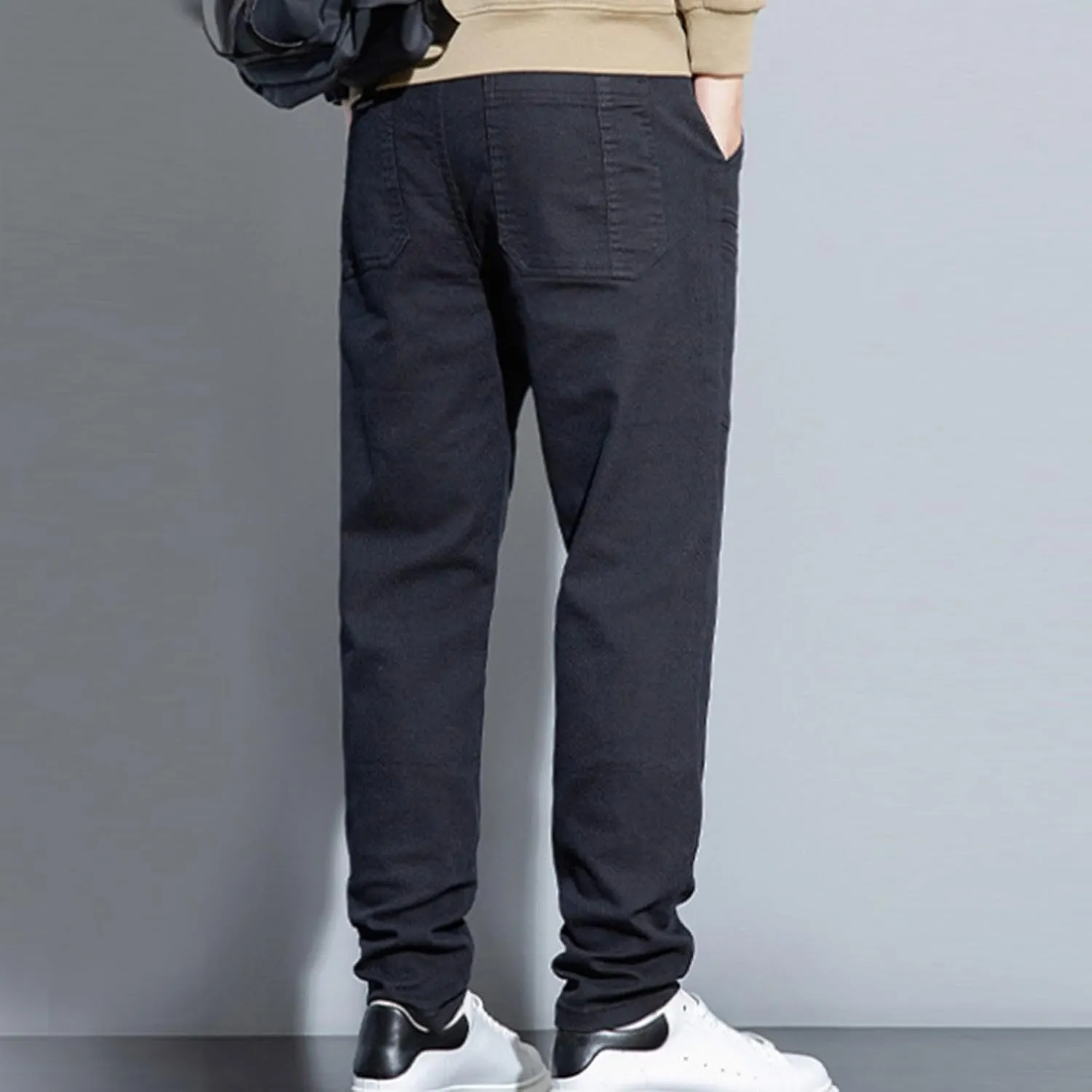 Mens Cargo Pants High Stretch Work Pant Multi-Pocket Comfy Fit Tapered Chinos Jeans Relaxed Fit Stretch Casual Pant
