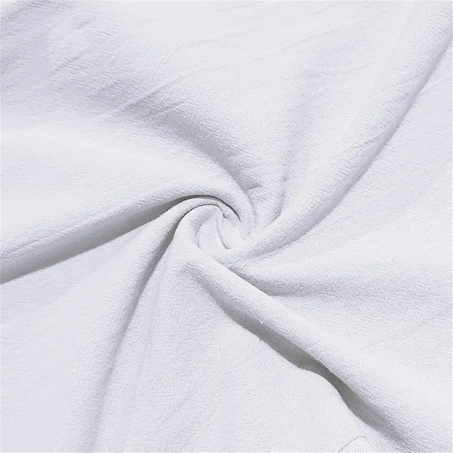 Men's Casual Linen Pants Relaxed Drawstring Thin Trousers Breathable Open Bottom Pants Stylish Simple Baggy Trousers