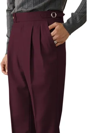 Men's Classic Fit Suit Pants Casual Dress Pants Slim Fit Flat Front Trousers
