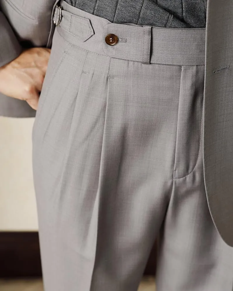 Men's Classic Fit Suit Pants Casual Dress Pants Slim Fit Flat Front Trousers