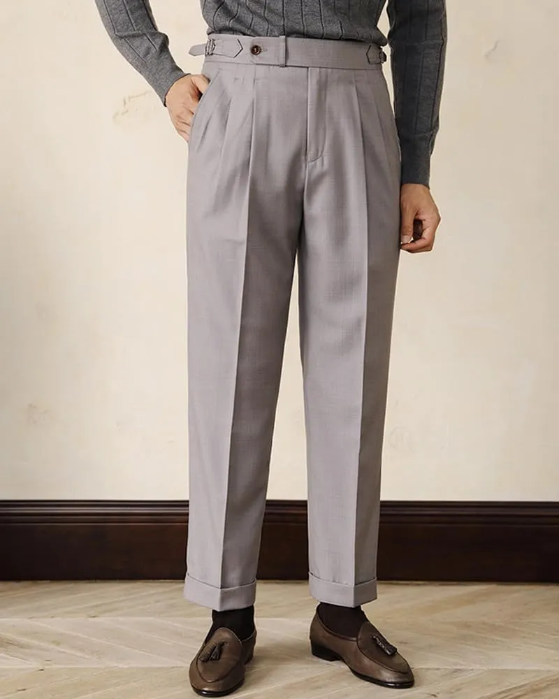 Men's Classic Fit Suit Pants Casual Dress Pants Slim Fit Flat Front Trousers