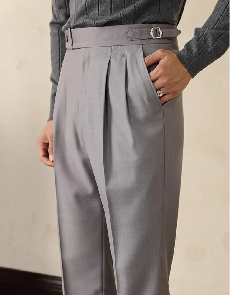 Men's Classic Fit Suit Pants Casual Dress Pants Slim Fit Flat Front Trousers