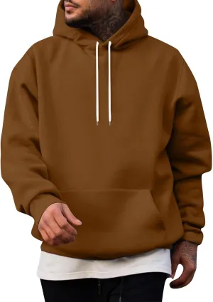 Mens Hoodie Outerwear Fall Comfy Long Sleeve Lightweight Drawstring Hoodies Running Trendy Cool Pullover