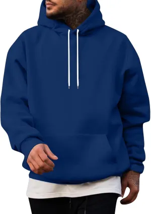Mens Hoodie Outerwear Fall Comfy Long Sleeve Lightweight Drawstring Hoodies Running Trendy Cool Pullover