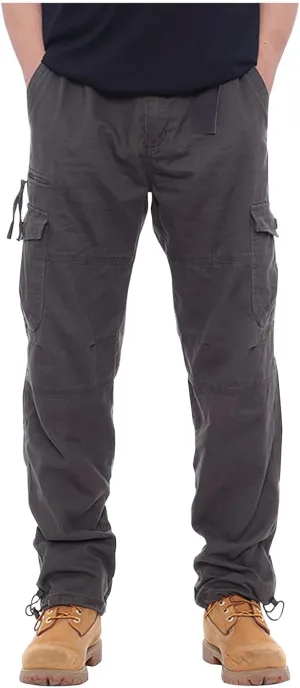 Mens Khaki Pants Relaxed Stretch Big and Tall Mens Sweatpants with Pockets Hiking Pants Match Pants Casual Slim Fit