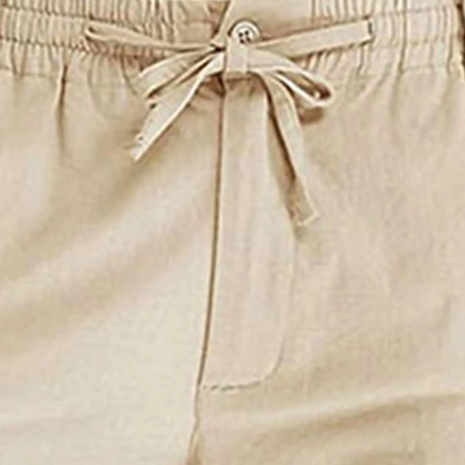 Mens Linen Pants Casual Loose Fit Straight Leg Trousers Lightweight Comfy Pants with Pockets Relaxed Work Suit Pants