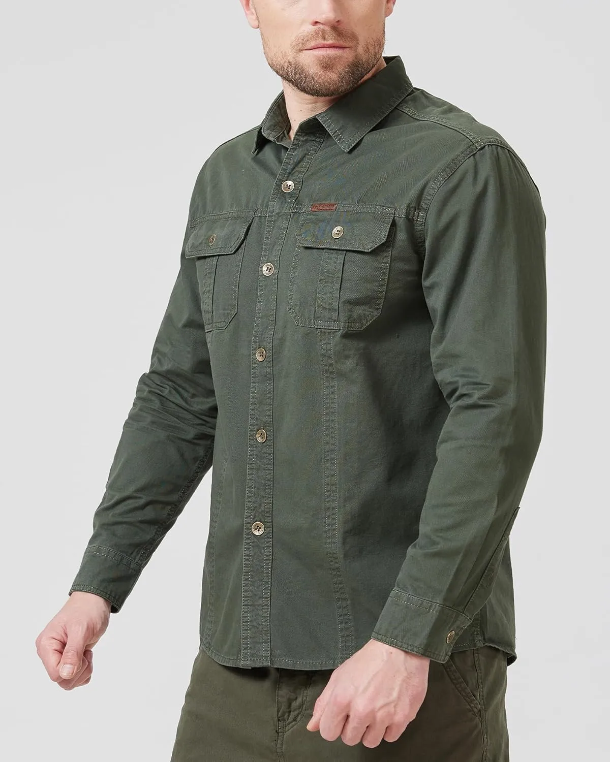 Mens Outdoor Long Sleeve Shirt - Lightweight, Breathable, Quick-Dry, UV Protection