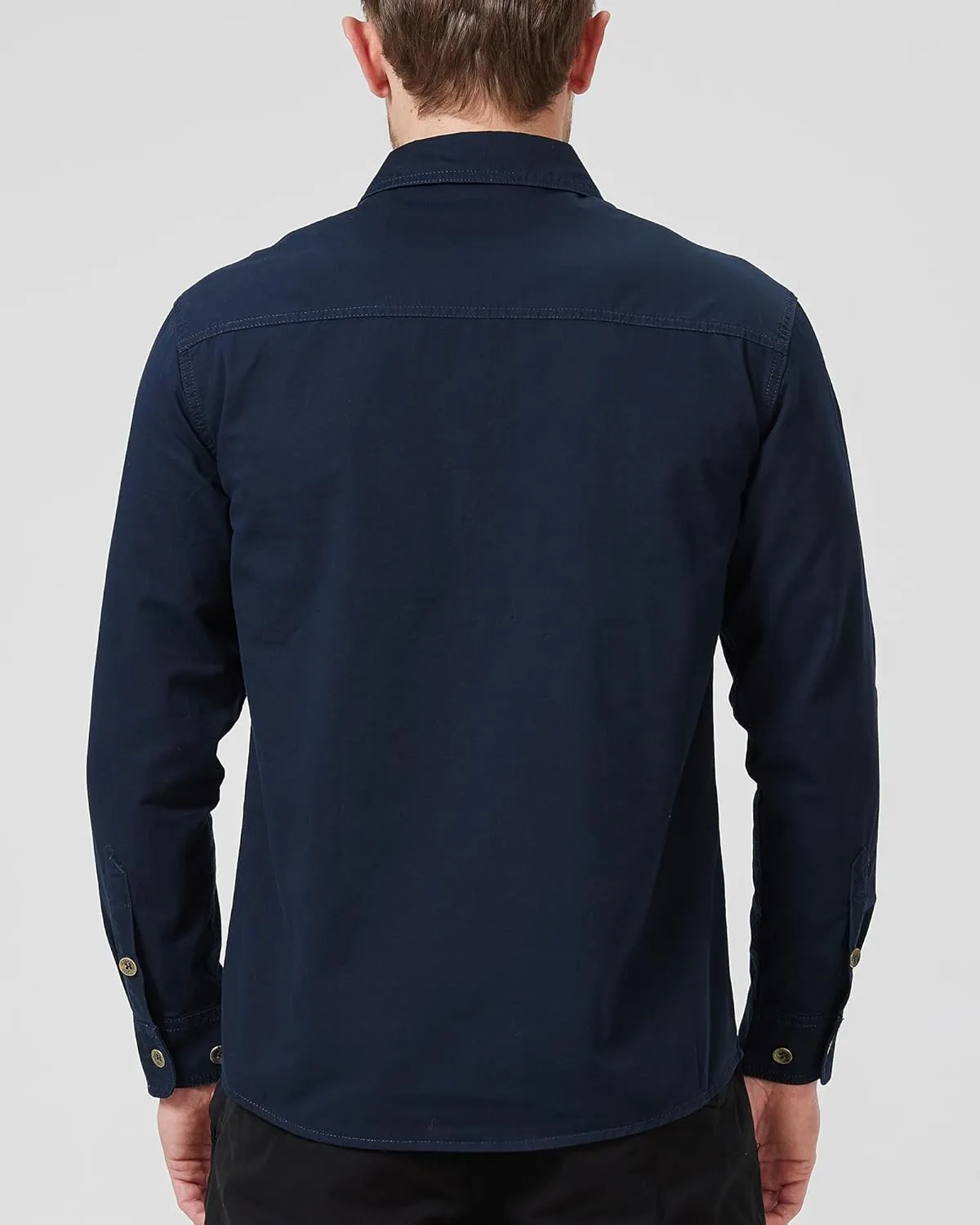 Mens Outdoor Long Sleeve Shirt - Lightweight, Breathable, Quick-Dry, UV Protection