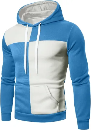 Mens Sweatshirt Cool Trendy Long Sleeve Lightweight Drawstring Sweatshirt Athletic Sports Fashion Pullover