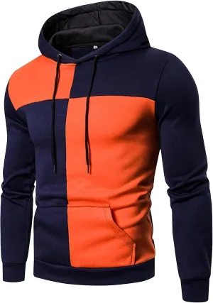 Mens Sweatshirt Cool Trendy Long Sleeve Lightweight Drawstring Sweatshirt Athletic Sports Fashion Pullover