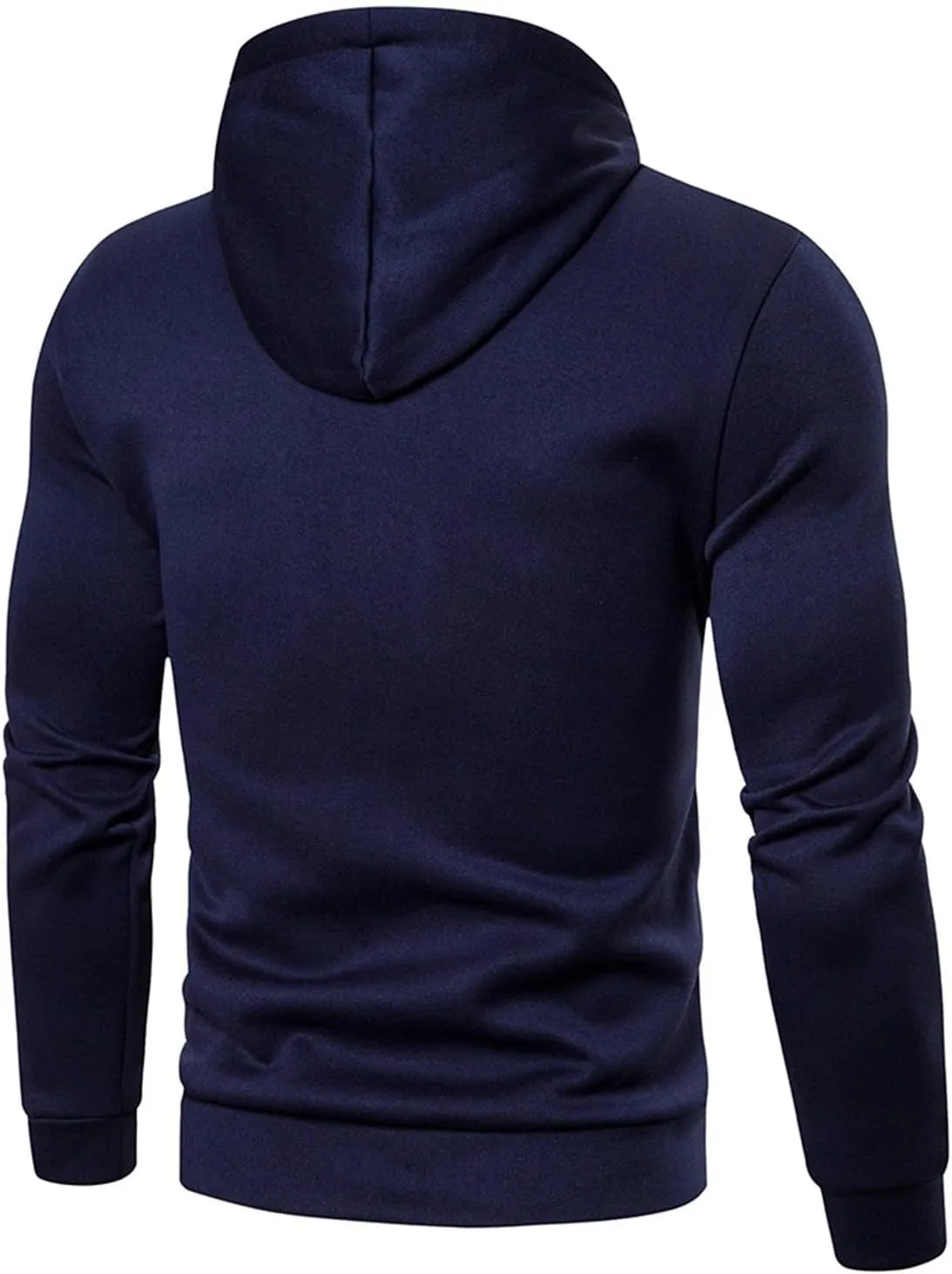 Mens Sweatshirt Cool Trendy Long Sleeve Lightweight Drawstring Sweatshirt Athletic Sports Fashion Pullover