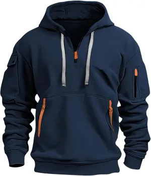 Men's Sweatshirts Fashion Running Trendy Long Sleeve Lightweight Drawstring Pullover Outdoor Comfy Casual Hoodies