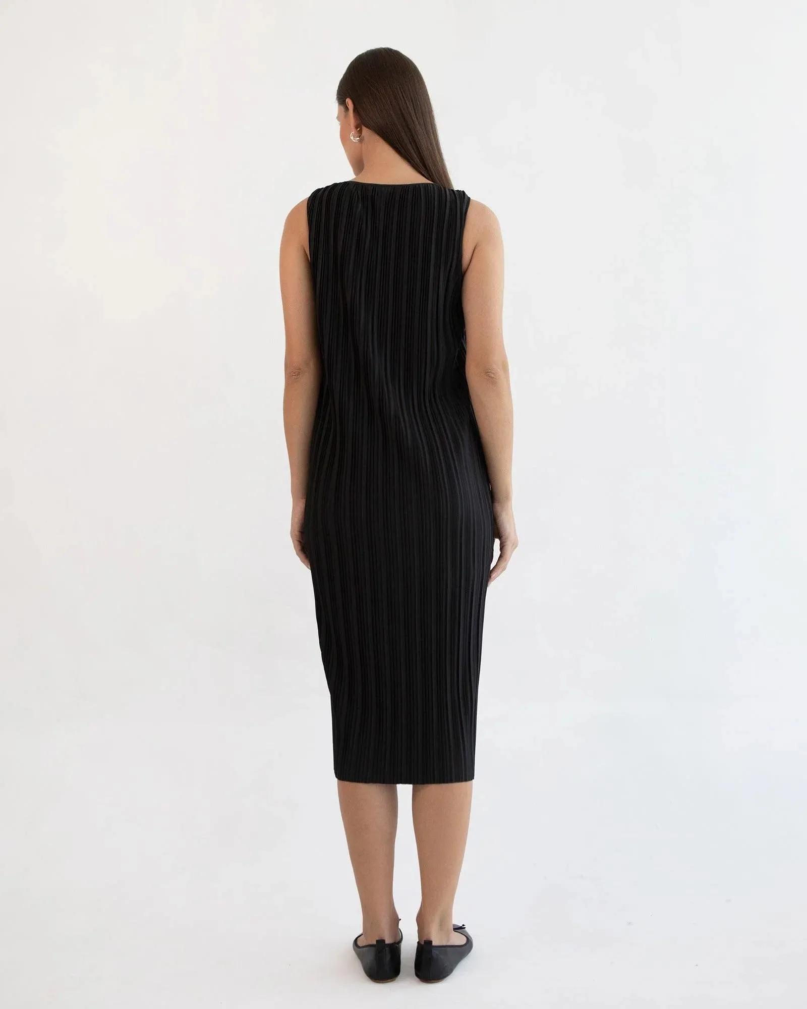 Michelle Nursing Pleat Dress