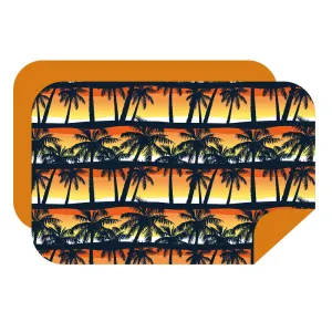 Microfibre XL Double Sided Printed Towel - Sunset Palms
