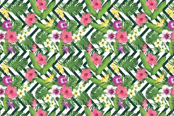 Microfibre XL Printed Towel - Hibiscus