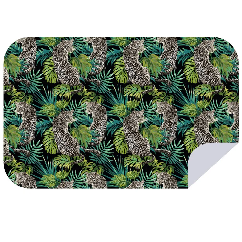 Microfibre XL Printed Towel - Shoulder Leopard