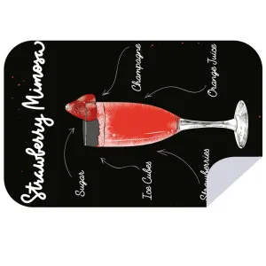 Microfibre XL Printed Towel - Strawberry Mimosa