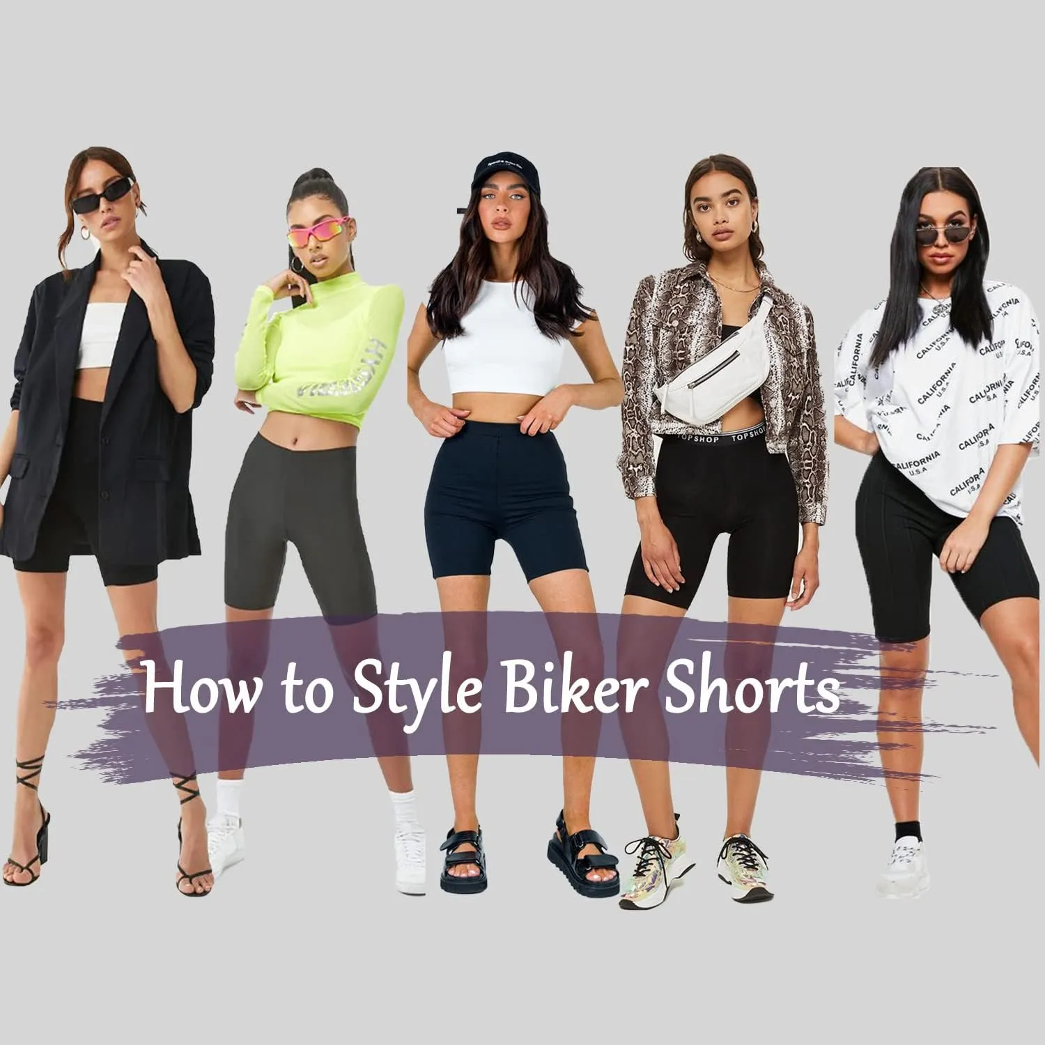 MOREFEEL 3 Pack Buttery Soft Biker Shorts for Women - 5"/8" High Waist Tummy Control Workout Yoga Running Gym Athletic Shorts