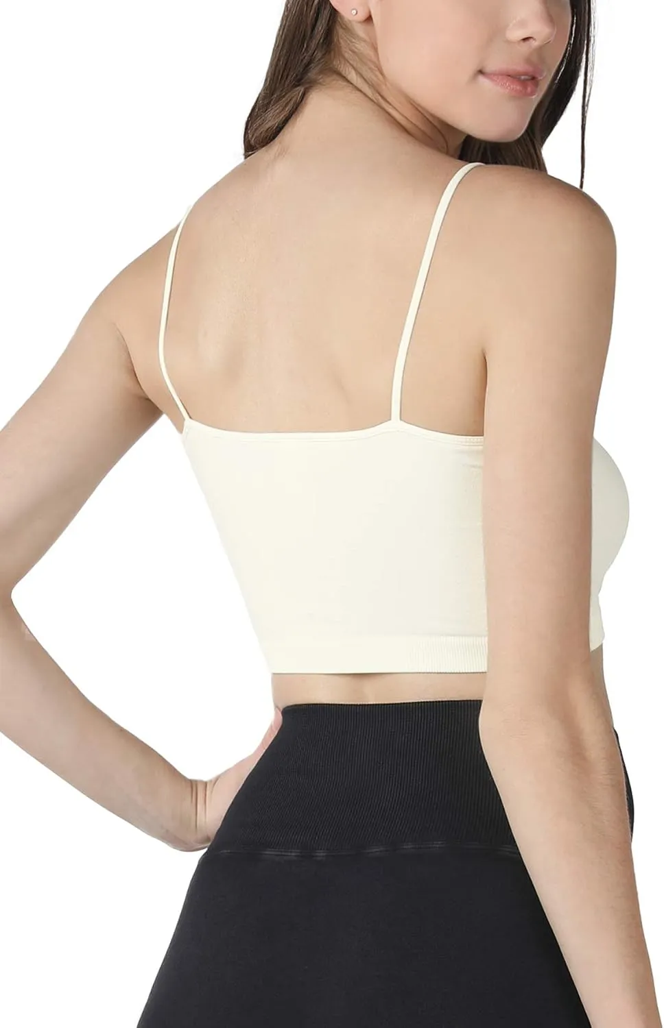 NIKIBIKI Women Seamless Classic Crop Top Bralette, Made in U.S.A, One Size