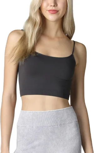 NIKIBIKI Women Seamless Classic Crop Top Bralette, Made in U.S.A, One Size