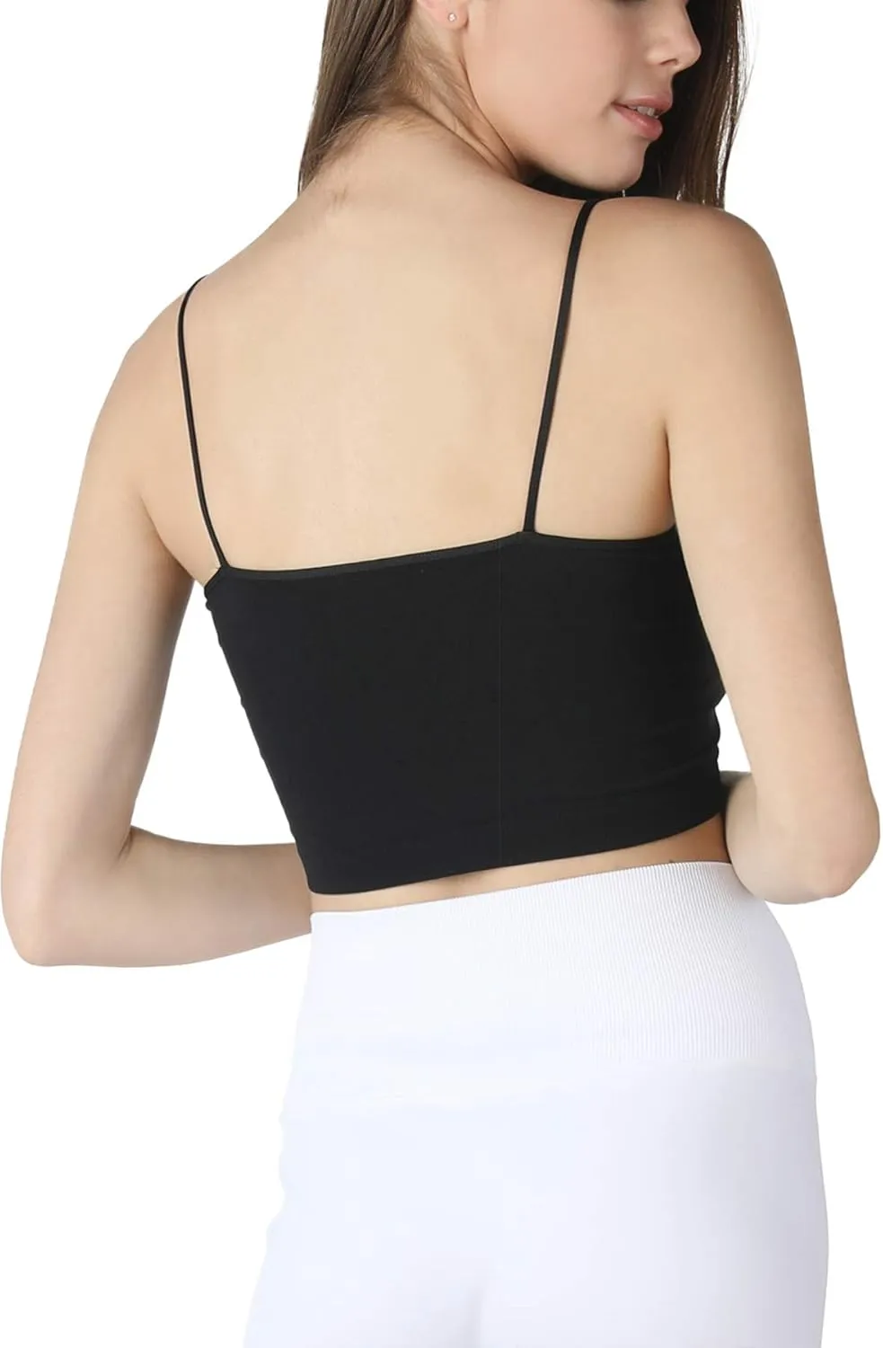 NIKIBIKI Women Seamless Classic Crop Top Bralette, Made in U.S.A, One Size