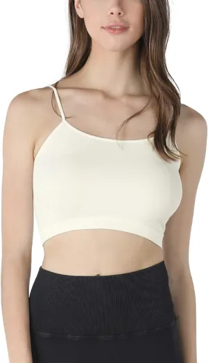 NIKIBIKI Women Seamless Classic Crop Top Bralette, Made in U.S.A, One Size