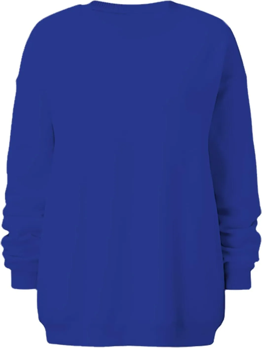 Oversized Crewneck Sweatshirt Women Trendy y2k Clothes Teen Girls Long Sleeve Drop Shoulder Pullover Fleece Sweatshirts