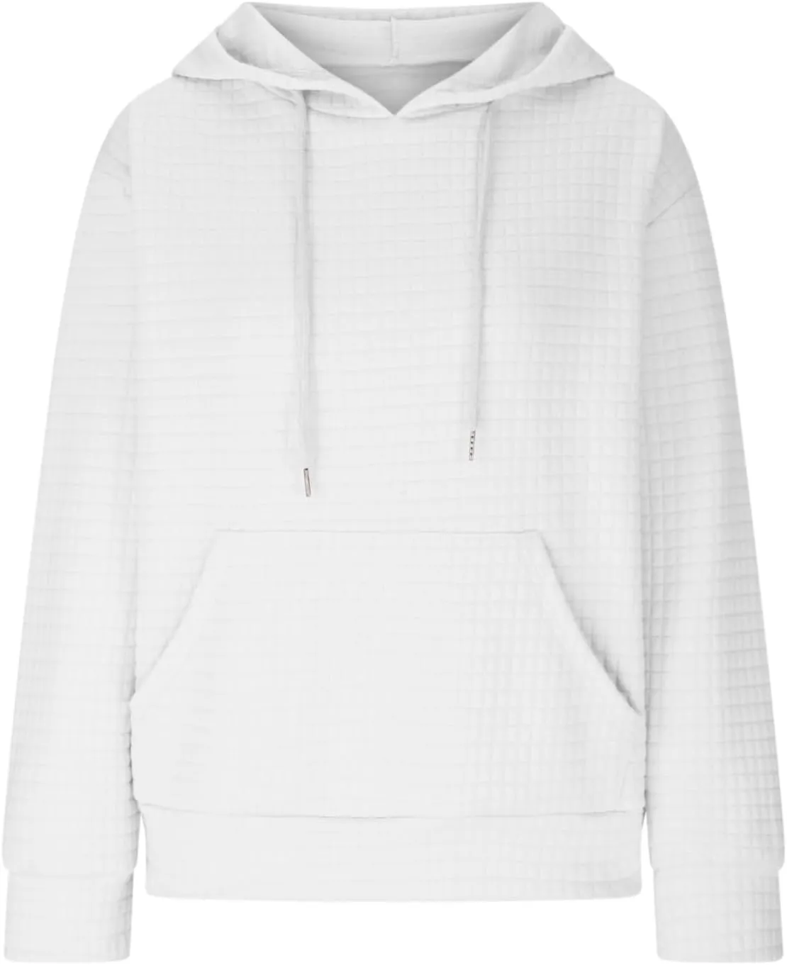 Oversized Hoodie for Women Plus Size Long Sleeve Waffle Sweatshirt Casual Loose Pullover Trendy Tops with Pocket