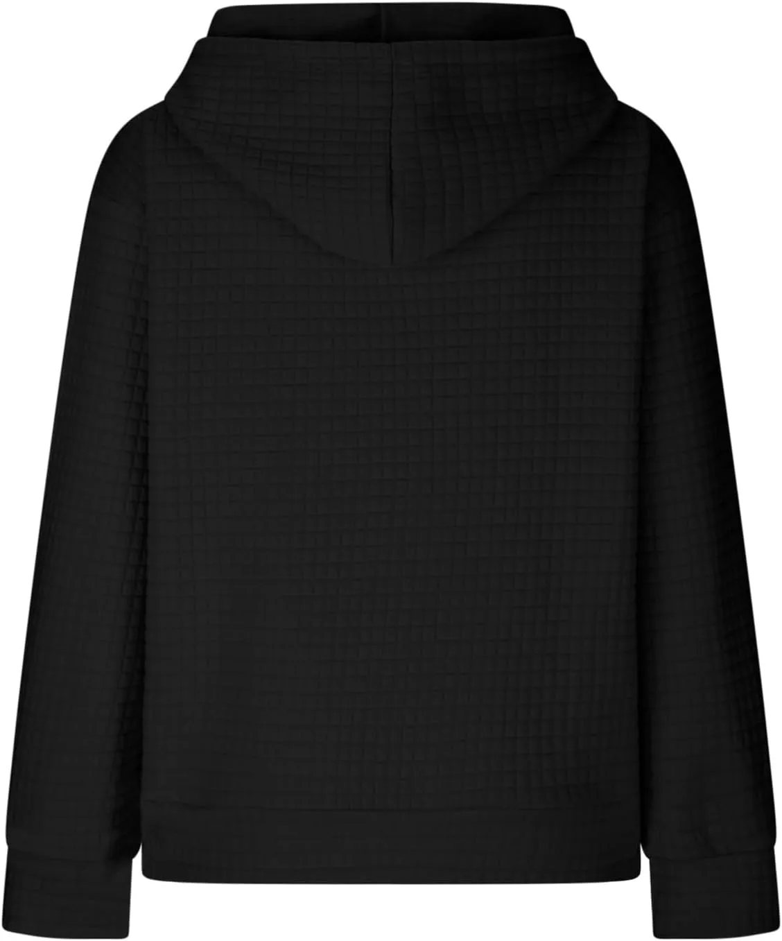 Oversized Hoodie for Women Plus Size Long Sleeve Waffle Sweatshirt Casual Loose Pullover Trendy Tops with Pocket