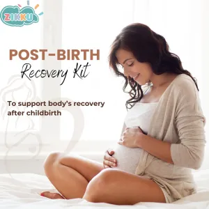 Post-Birth Recovery Kit for Mothers (Postpartum Abdominal Belt   Herbal Stretchmark Oil   Herbal Body Massage Oil)