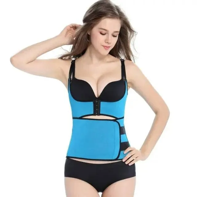 Postpartum Belt Waist Slimming Corset Maternity Double Control Waist Trainer Hot Sauna Shapewear Modeling Strap Underwear Women