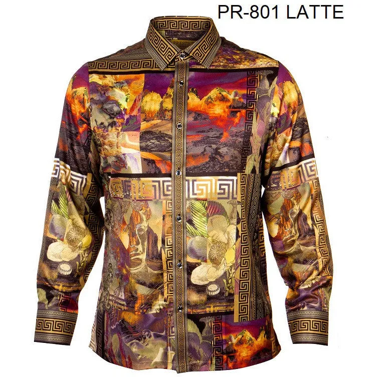 PRESTIGE BUTTON DOWN LATTE SHIRT
