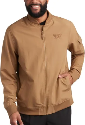 Reebok Mens Rain Jacket - Full Zip Up Lightweight Water Resistant Windbreaker Soft Shell Collar Rain Coat for Men (S-XL)