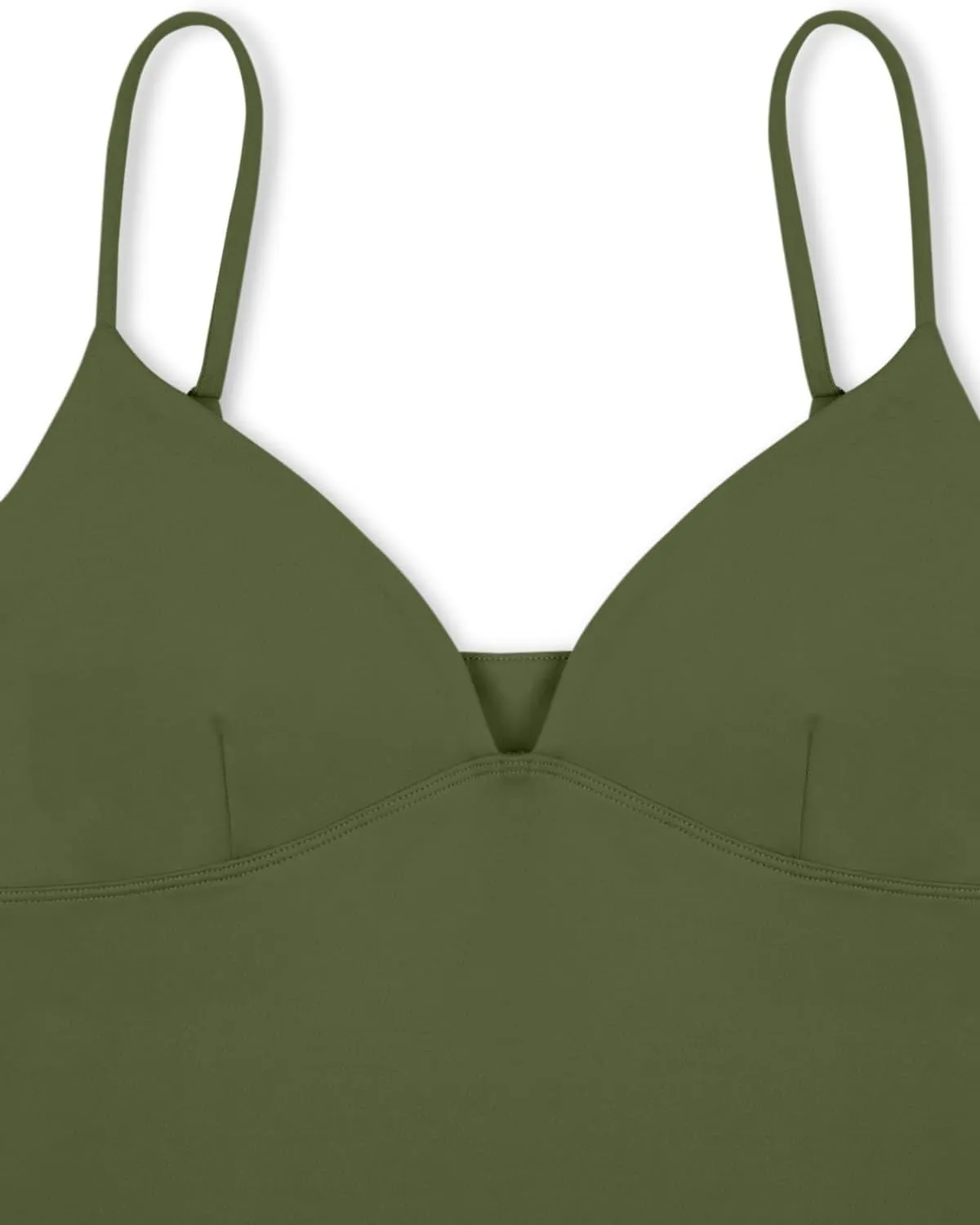 REORIA Butsmooth Womens Sexy V-Neck Sleeveless Double Lined Going Out Y2K Trendy Cami Shirt Cropped Tank Tops